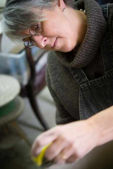 Anna Lambert in her studio 2016